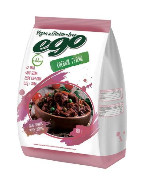 Соевое мясо Гуляш Ego Veg&Gluten-free, 80г фотография