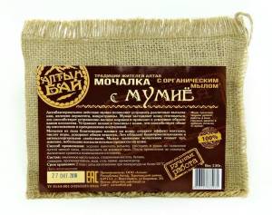 Мочалка льняная с мумие Алтынбай 130г