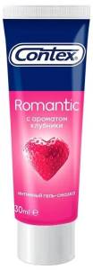 Интимный гель-смазка Contex Romantic с ароматом клубники, 30 мл