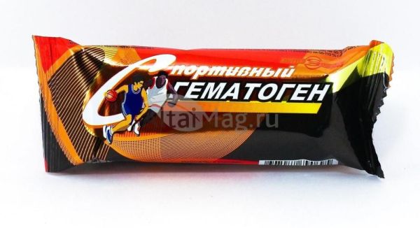 Изображение товара Гематоген народный спортивный 40г Гематоген народный спортивный 40г фотография